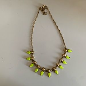 J.Crew neon statement necklace